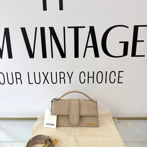 Borsa Le Grand Bambino in Nabuk Jacquemus