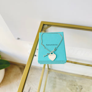 Girocollo cuore M con Chiave Tiffany