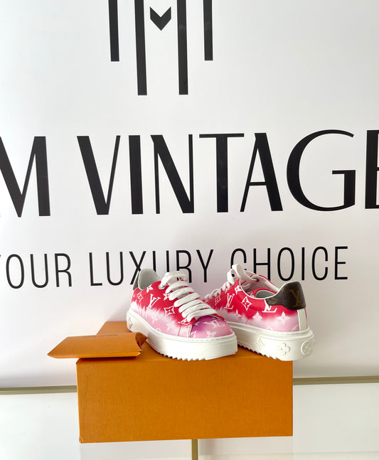 Sneaker Time Out Monogram red/pink Louis Vuitton