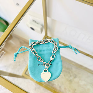 Bracciale a Maglie Cuore M Tiffany