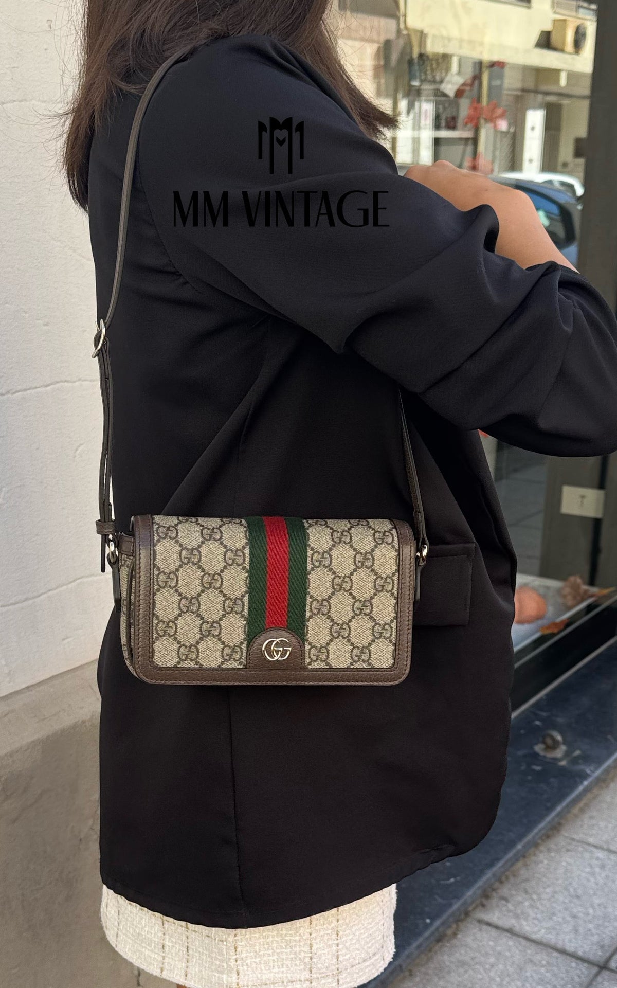 Borsa Ophidia GG Supreme hw oro Gucci