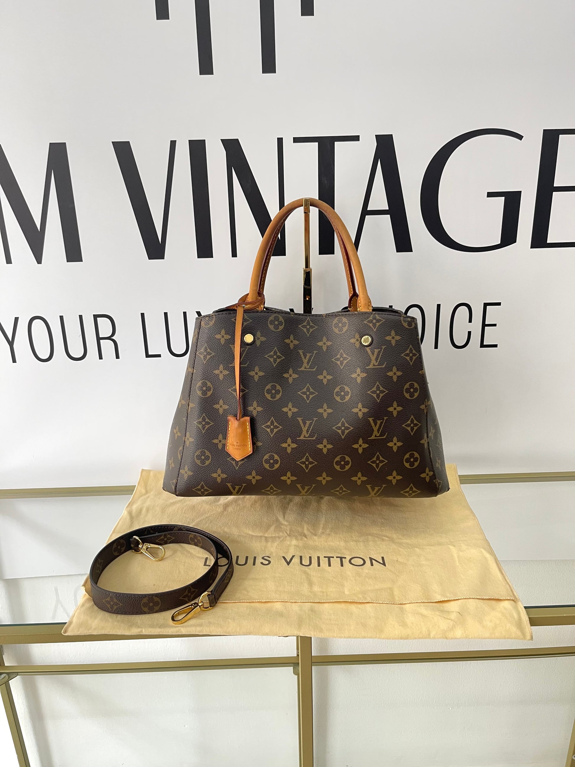 Borsa Montaigne MM Monogram Louis Vuitton