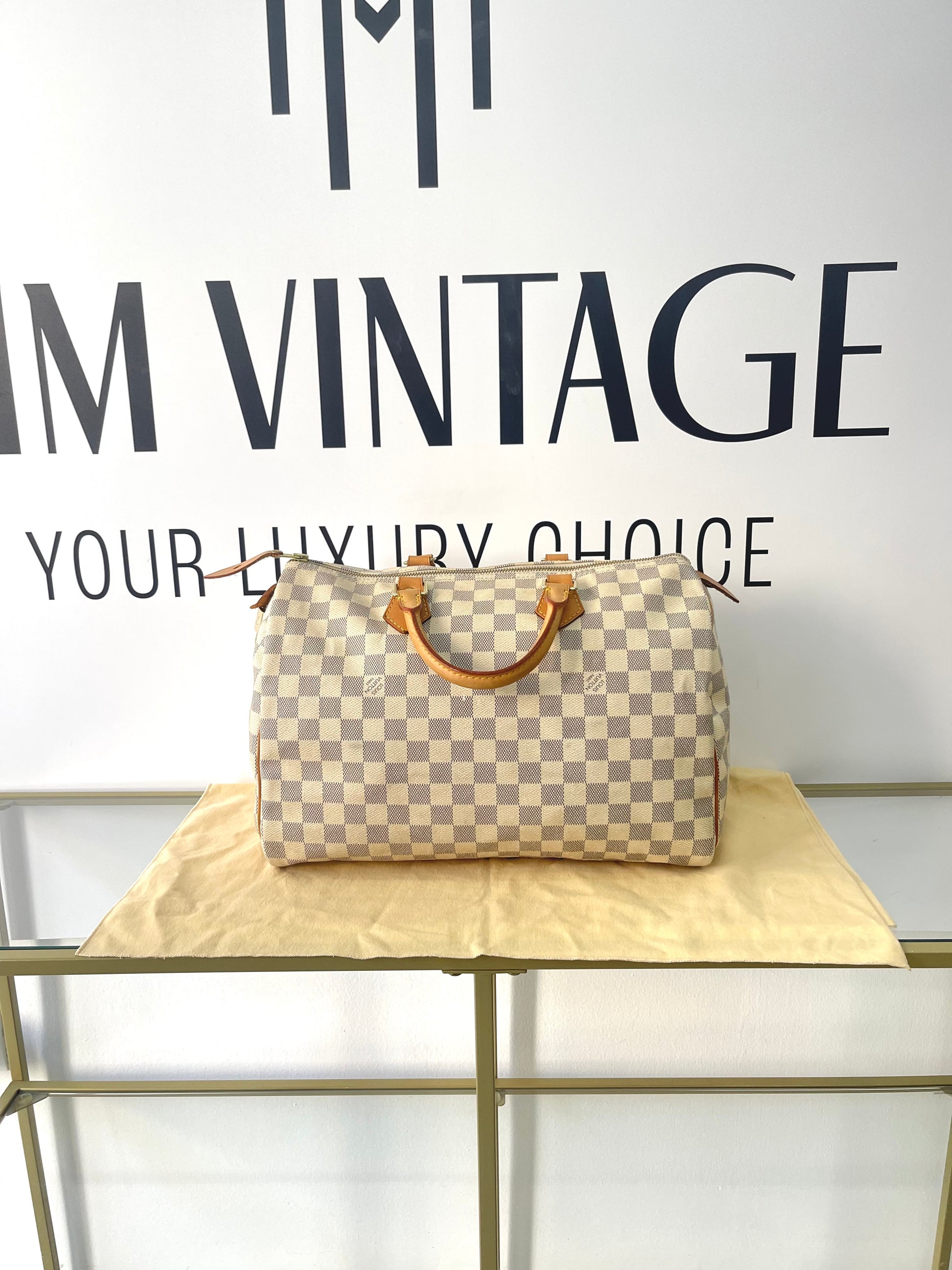 Borsa Speedy 35 Damier Azur Louis Vuitton