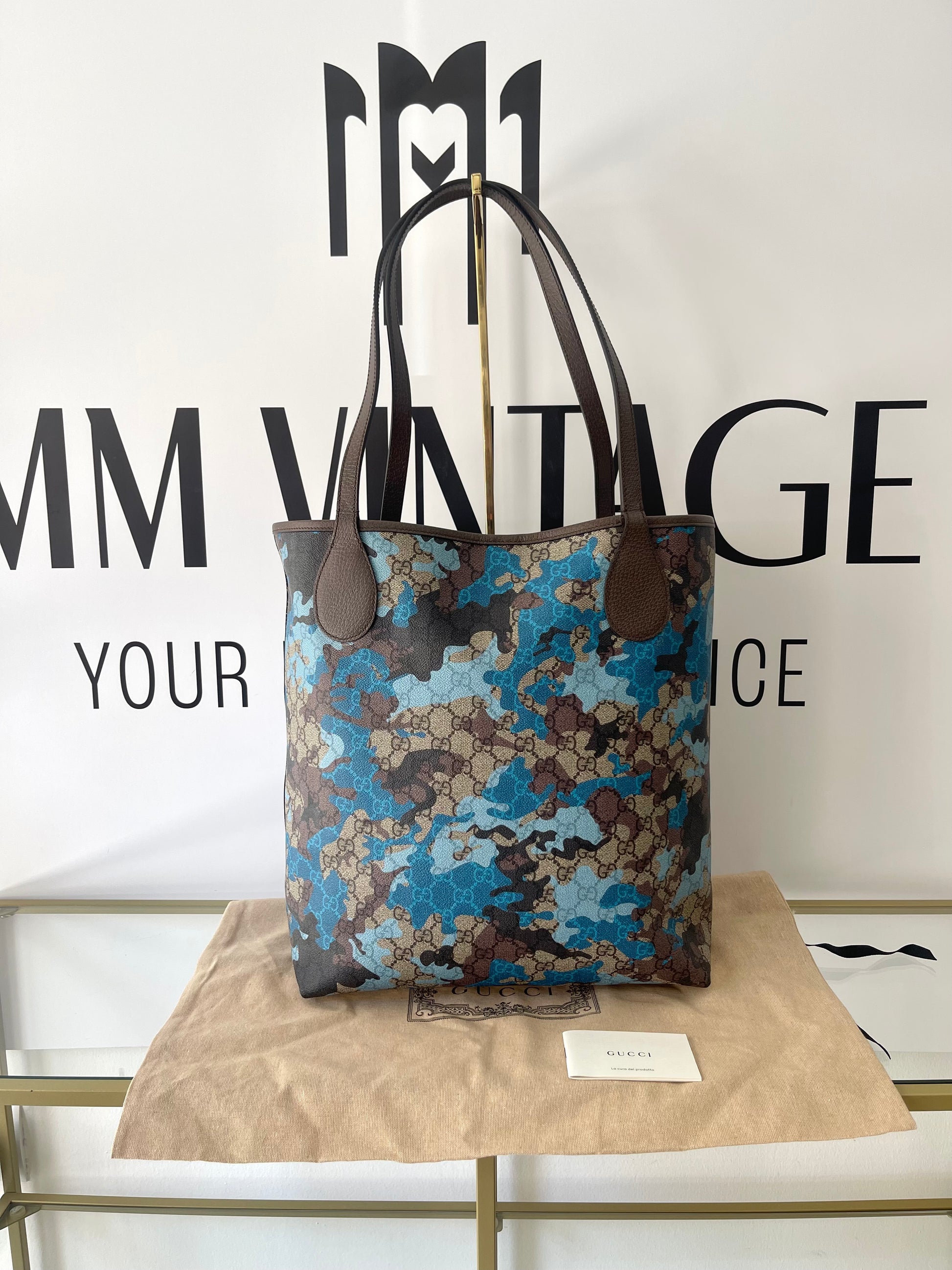 Borsa Shopping Camouflage GG Supreme Gucci