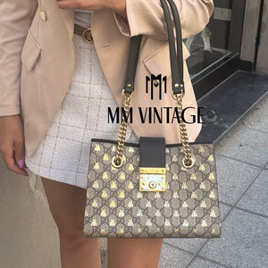 Borsa Padlock GG Supreme Bees Gucci
