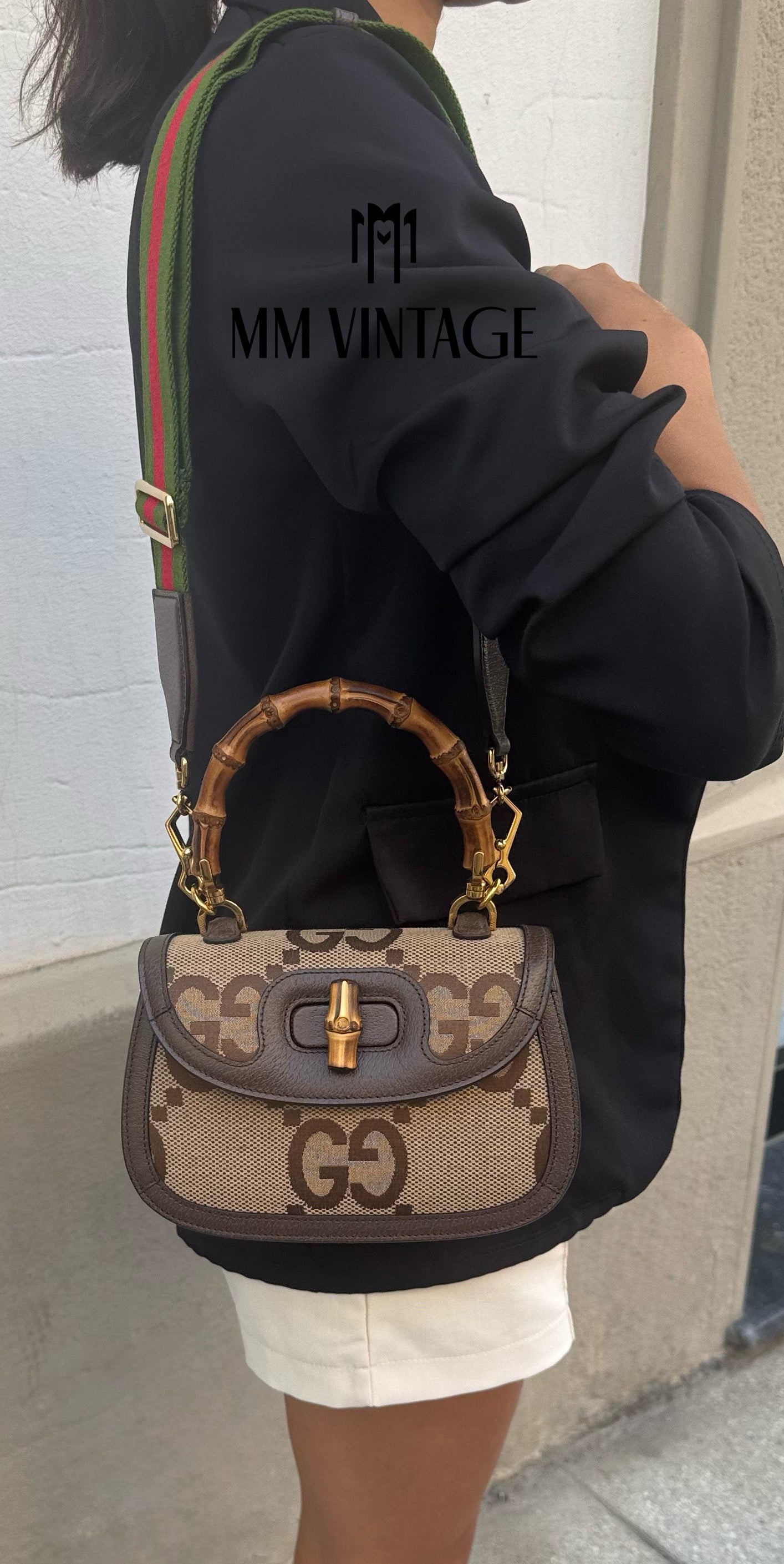 Borsa Bamboo 1947 Jumbo GG Gucci