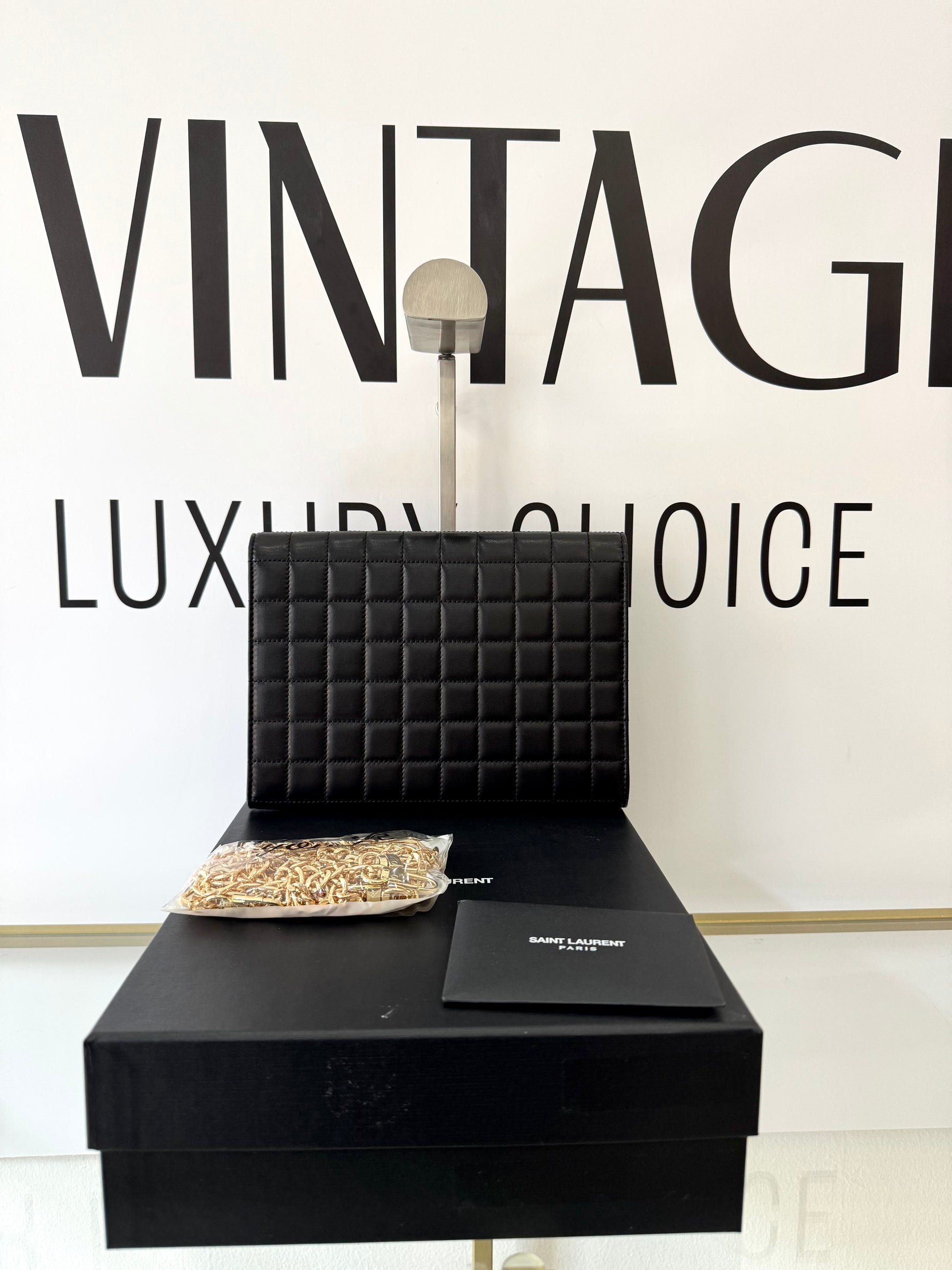 Pochette Cassandre matelassé Saint Laurent