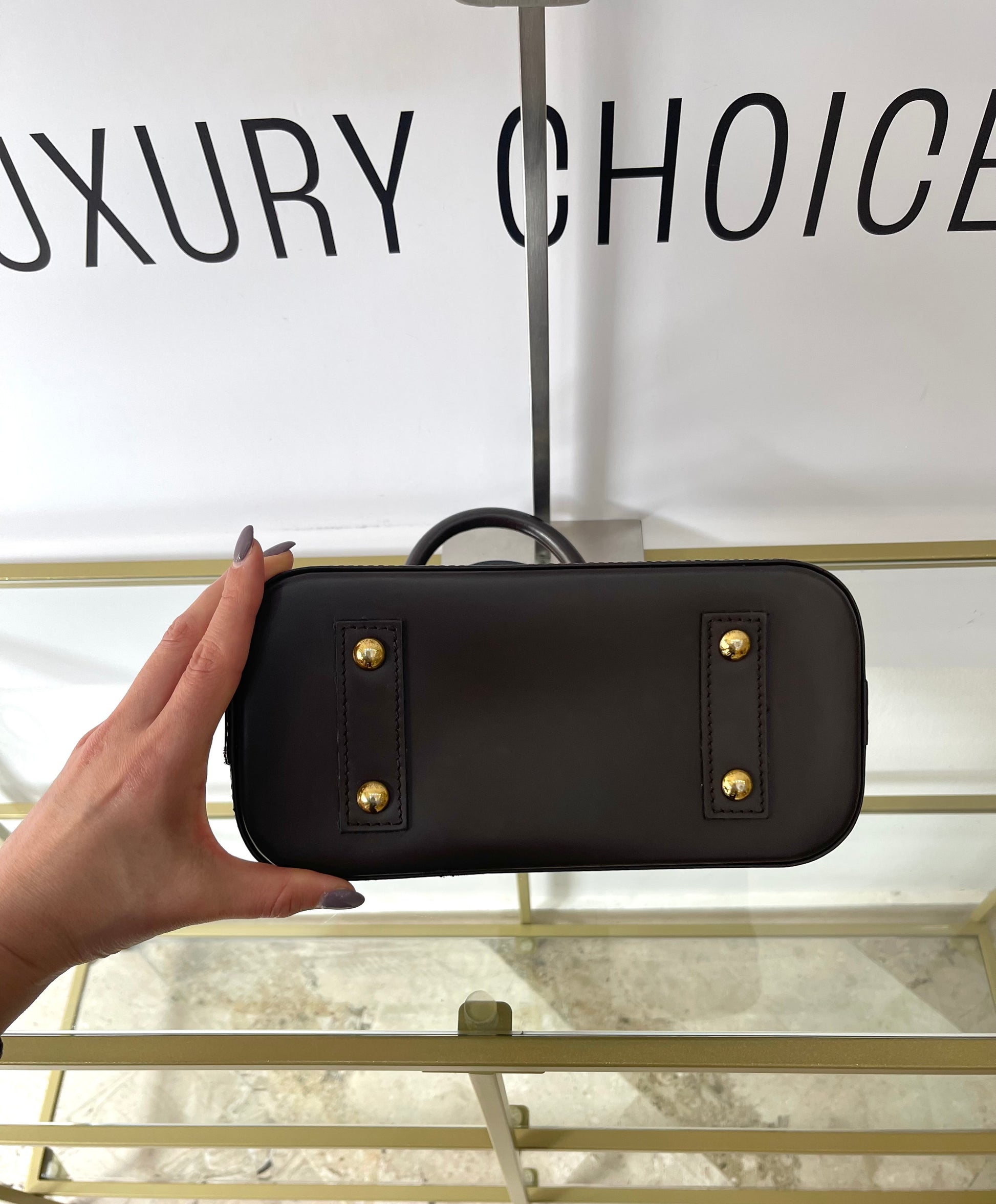 Borsa Alma BB Damier Ébène Louis Vuitton