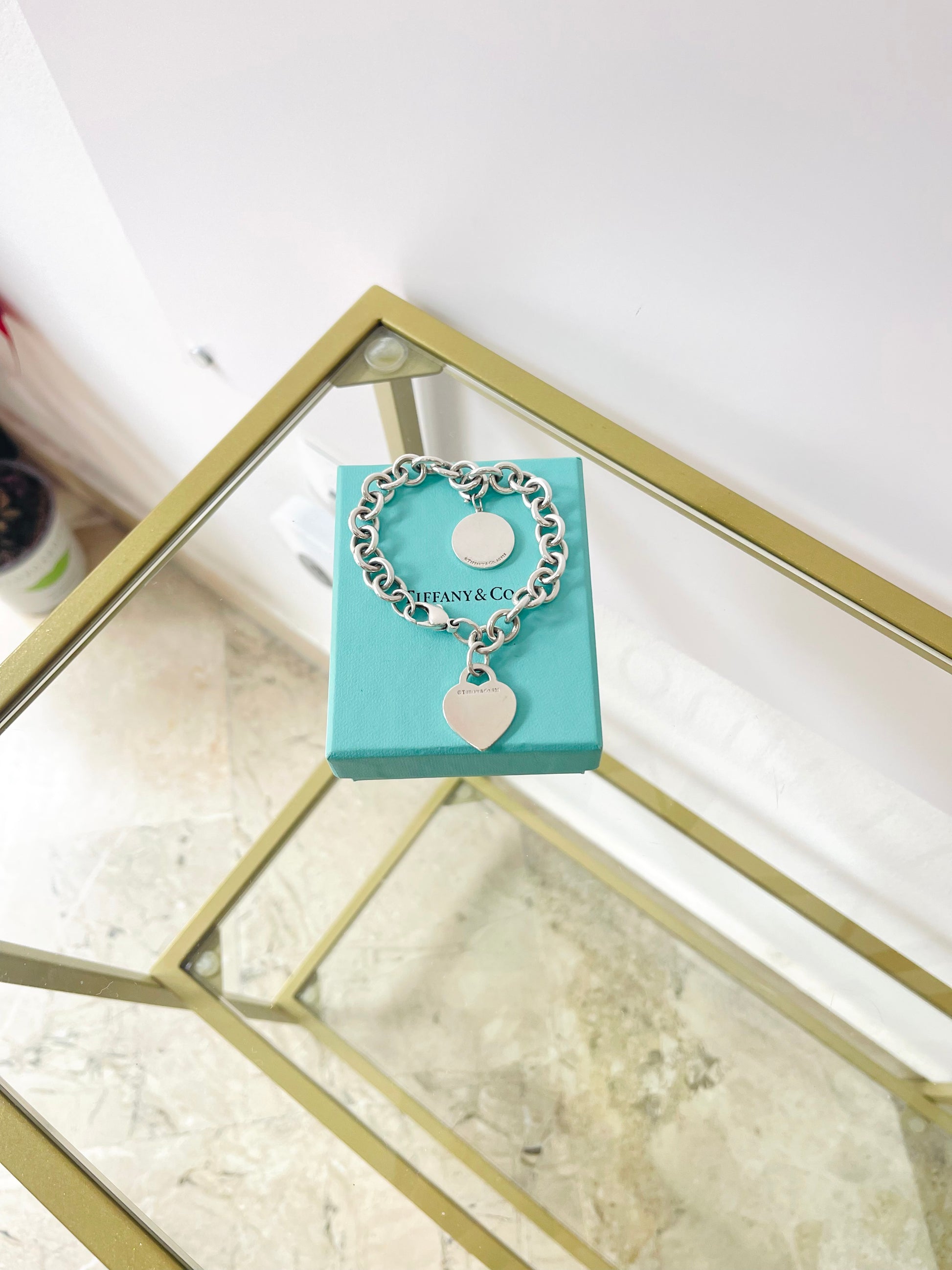 Bracciale a maglie cuore M con ciondolo Beverly Hills Tiffany