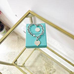 Bracciale a maglie cuore M con ciondolo Beverly Hills Tiffany