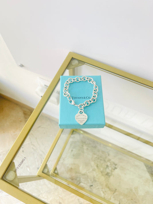 Bracciale a maglie cuore M Tiffany