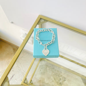 Bracciale a maglie cuore M Tiffany