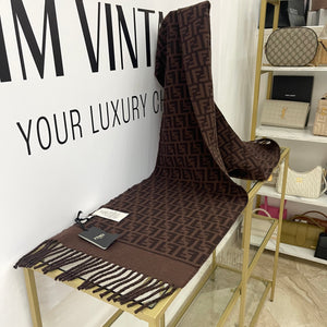 Sciarpa con motivo FF jacquard Fendi