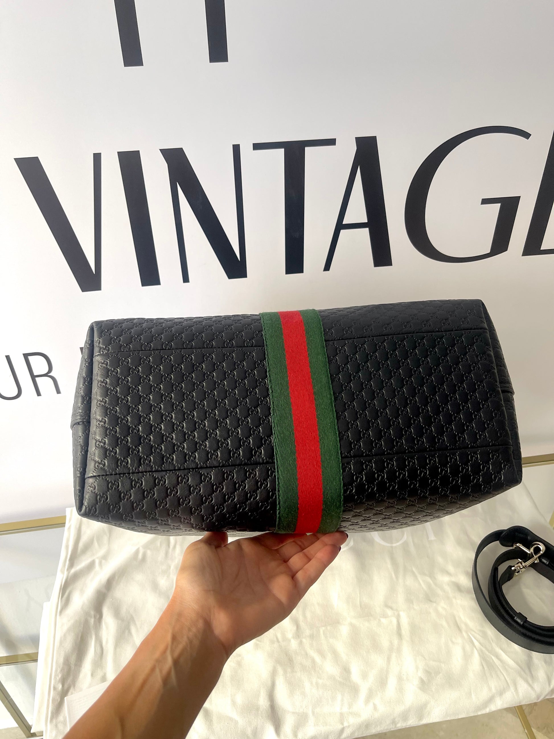 Borsa Shopping Giglio Microguccissima Gucci