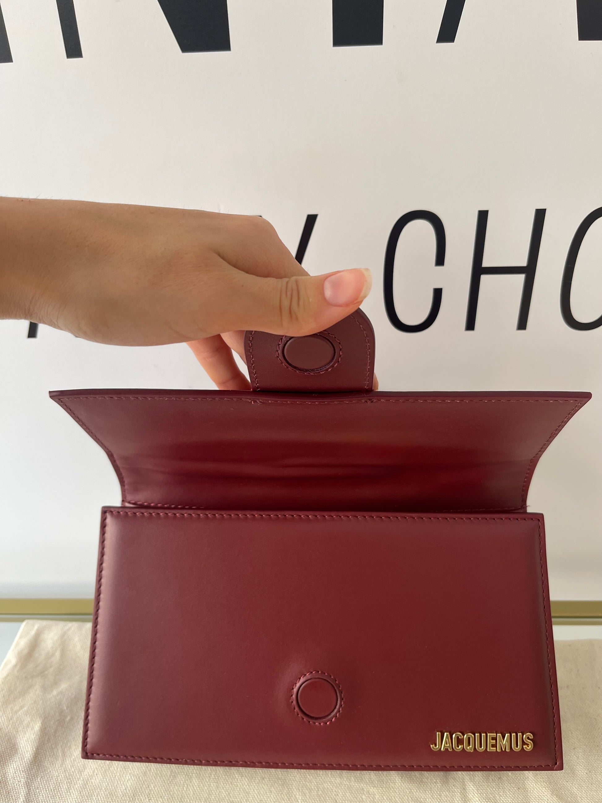 Borsa Le Grand Bambino Bordeaux Jacquemus