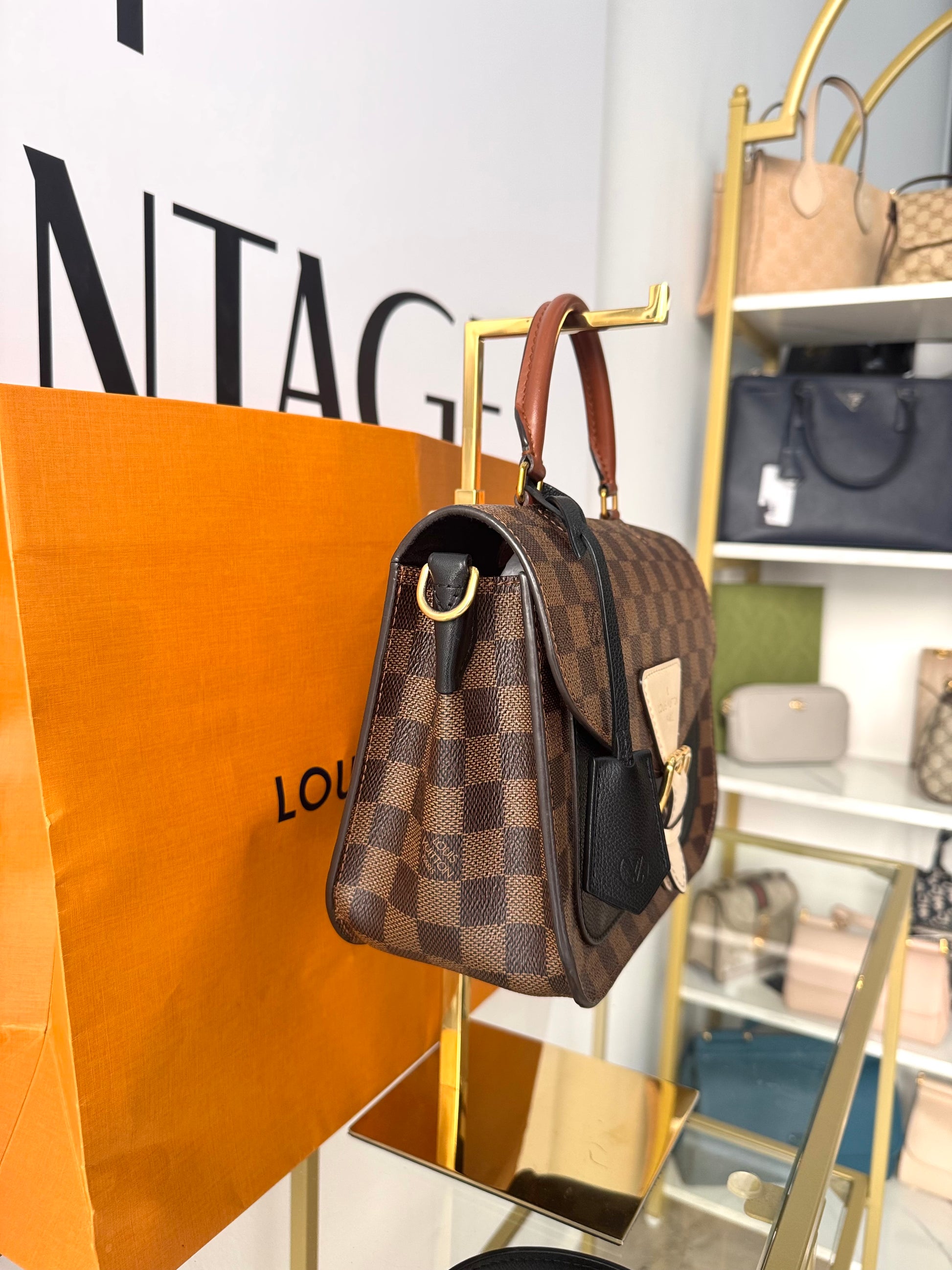 Borsa Beaumarchais Damier Ebène Louis Vuitton