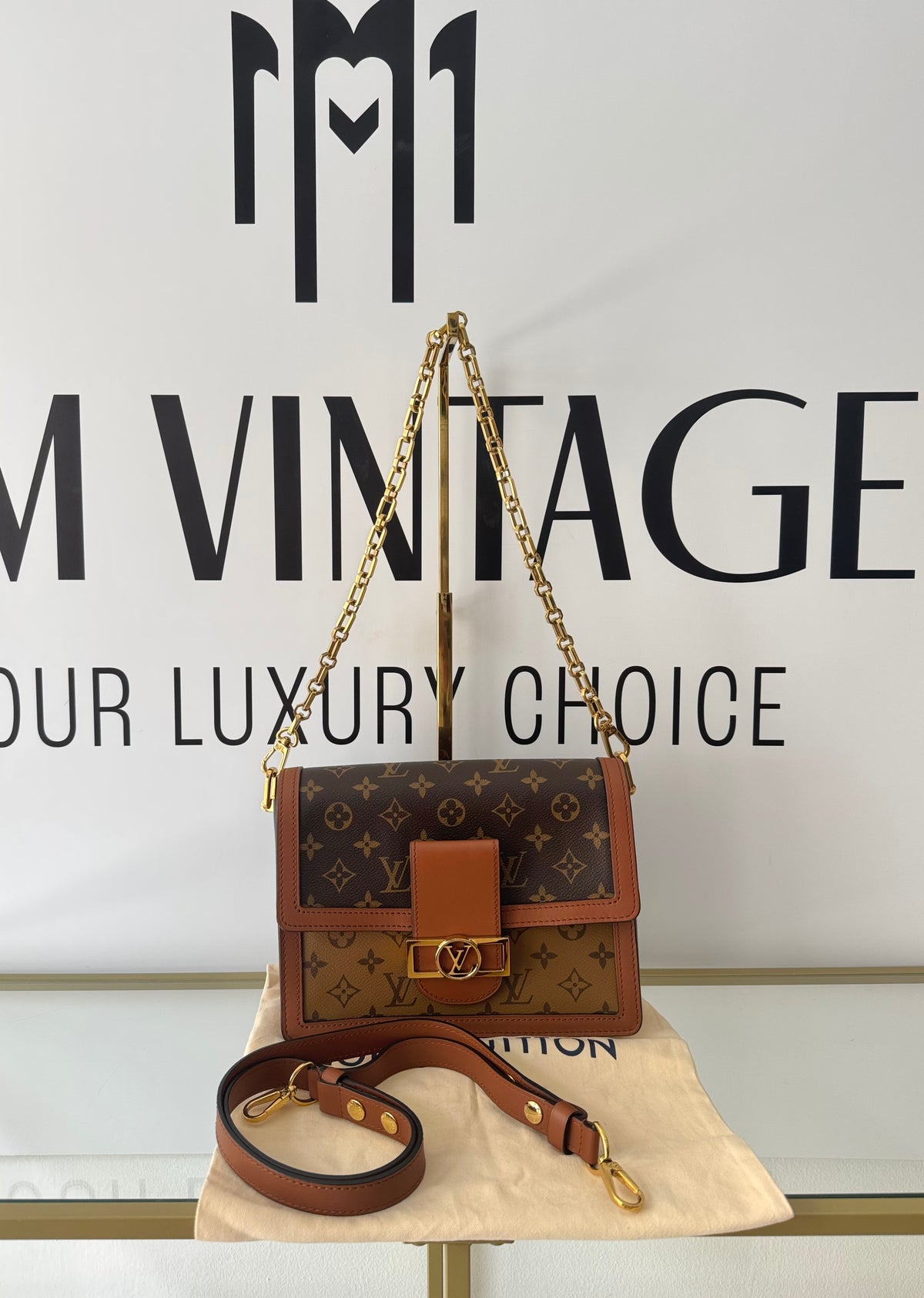 Borsa Dauphine MM Monogram/Monogram Reverse Louis Vuitton