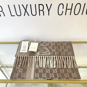 Sciarpa GG con frange Gucci