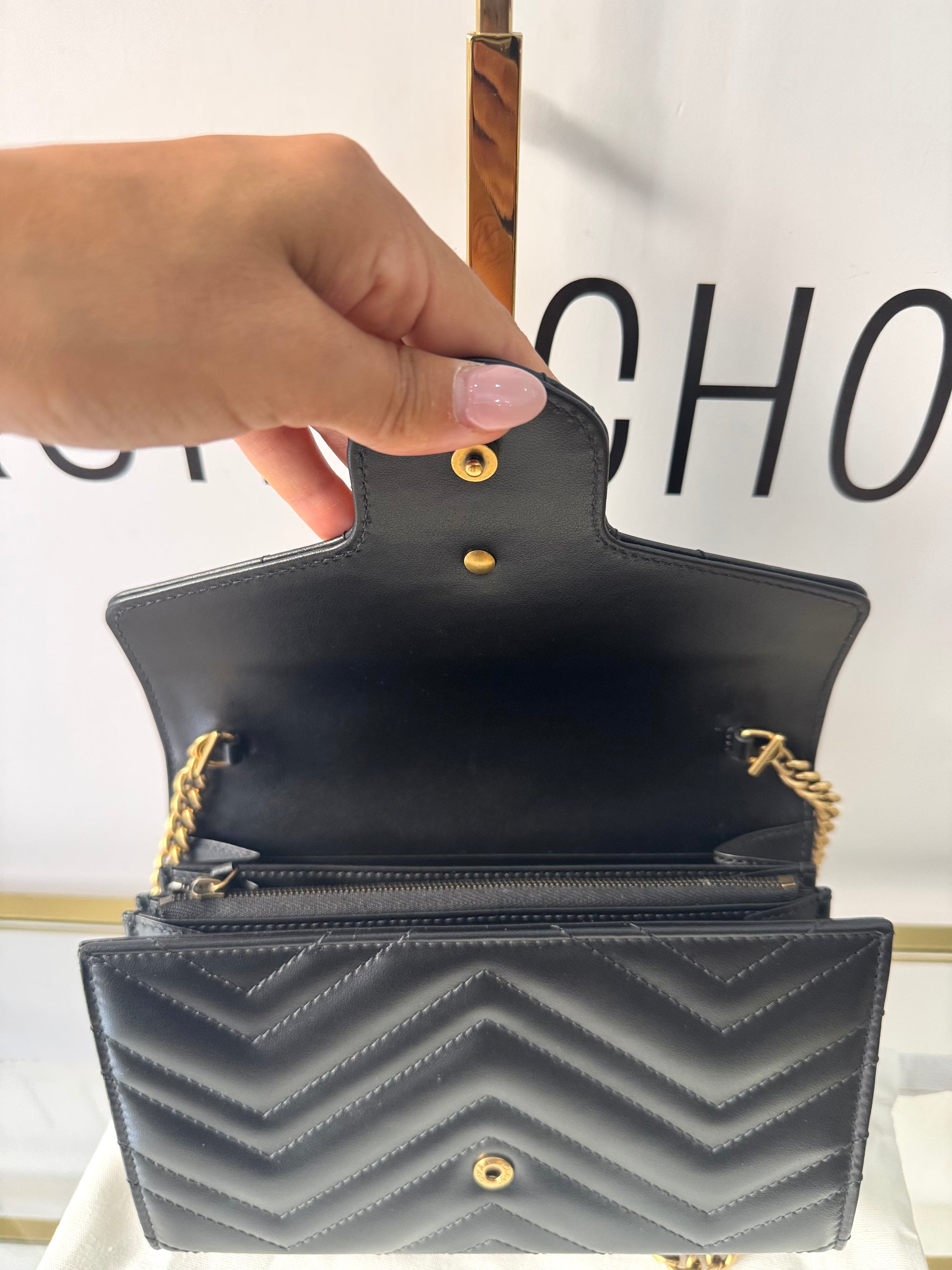 Wallet On Chain Marmont GG Gucci