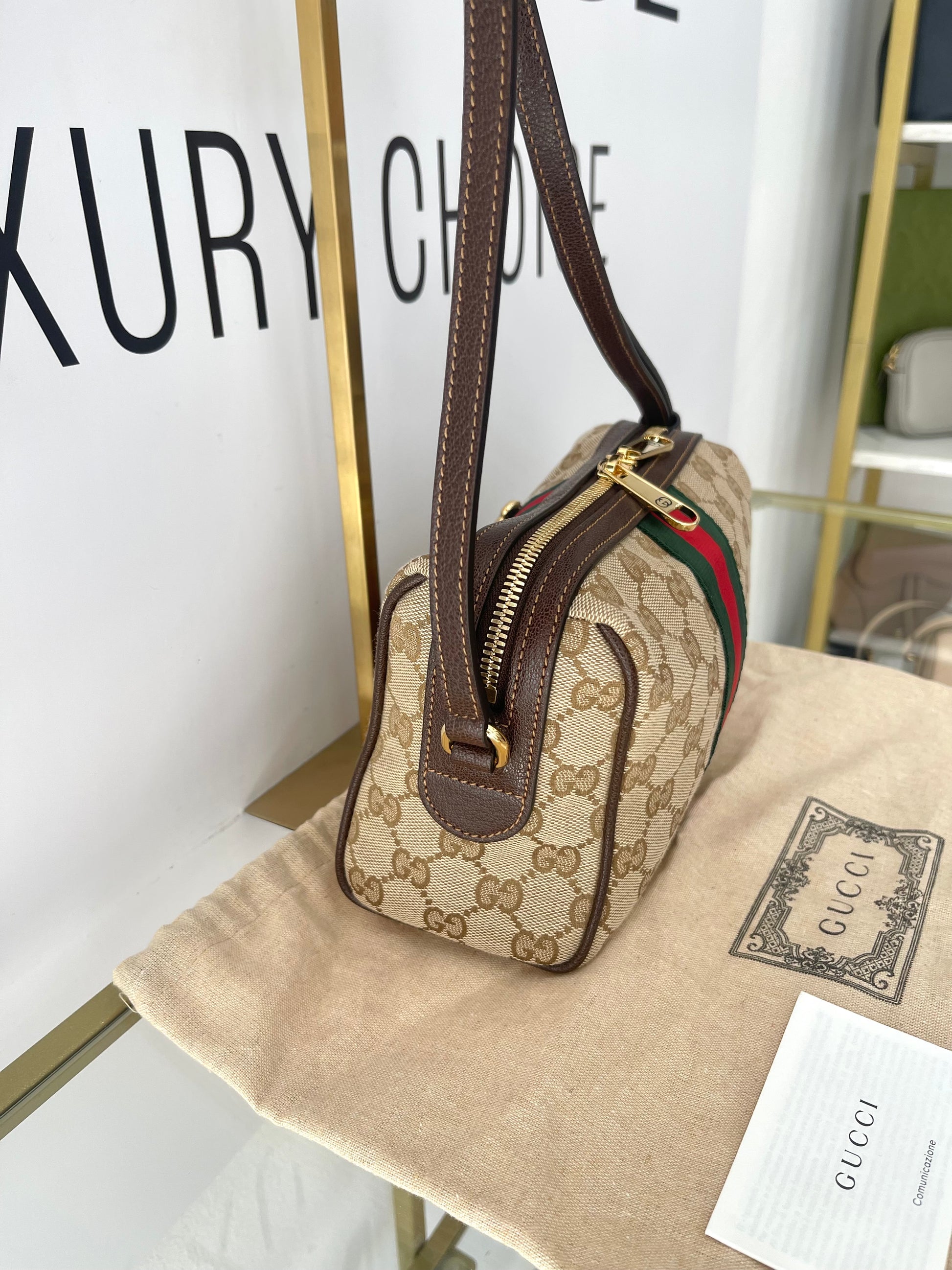 Borsa Camera Bag Horsebit Web Gucci