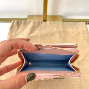 Portafoglio con logo Gucci rosa chiaro