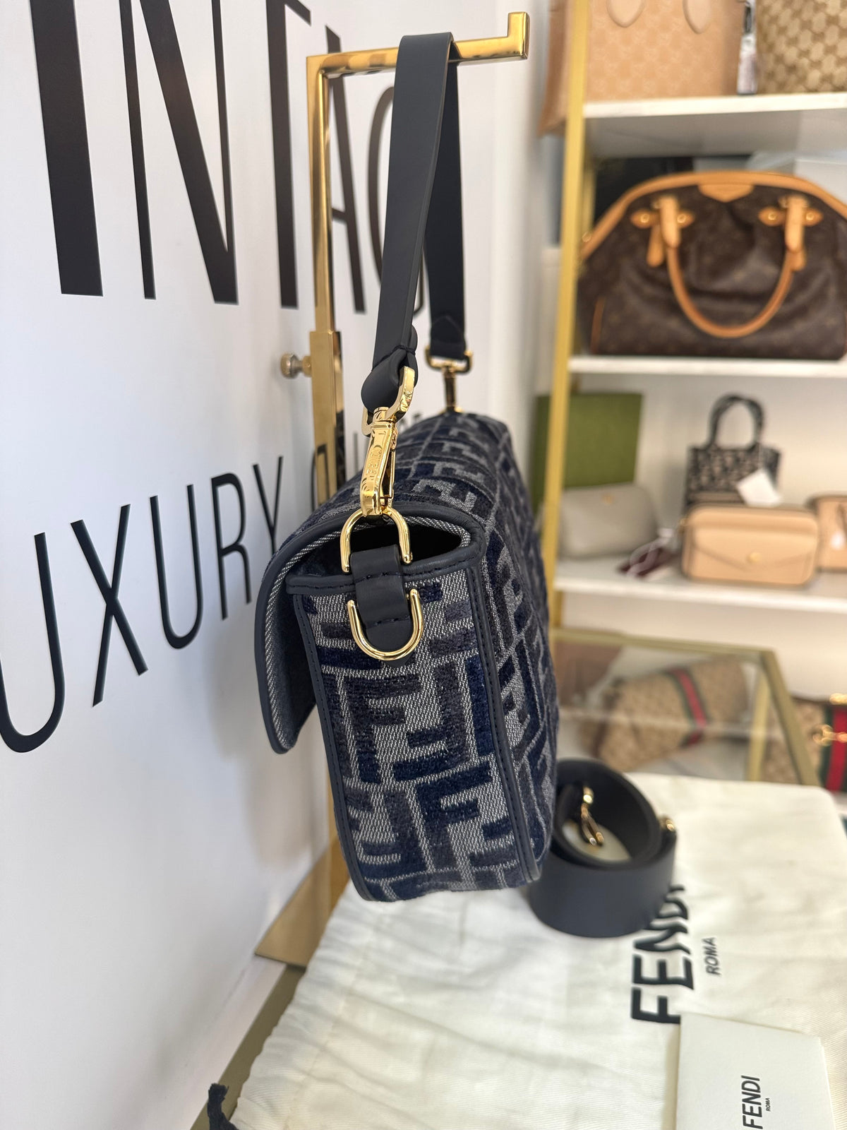 Borsa Baguette FF Fendi