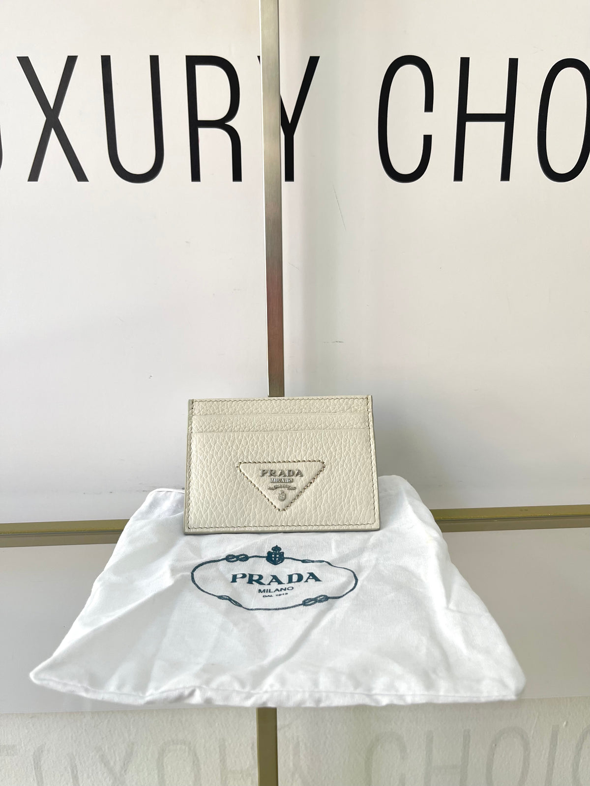 Portacarte in pelle Prada