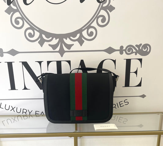 Borsa Techno Web Stripe Gucci