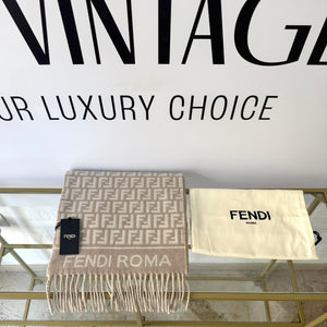 Sciarpa con motivo FF Jacquard Fendi