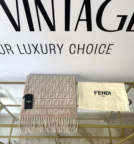 Sciarpa con motivo FF Jacquard Fendi