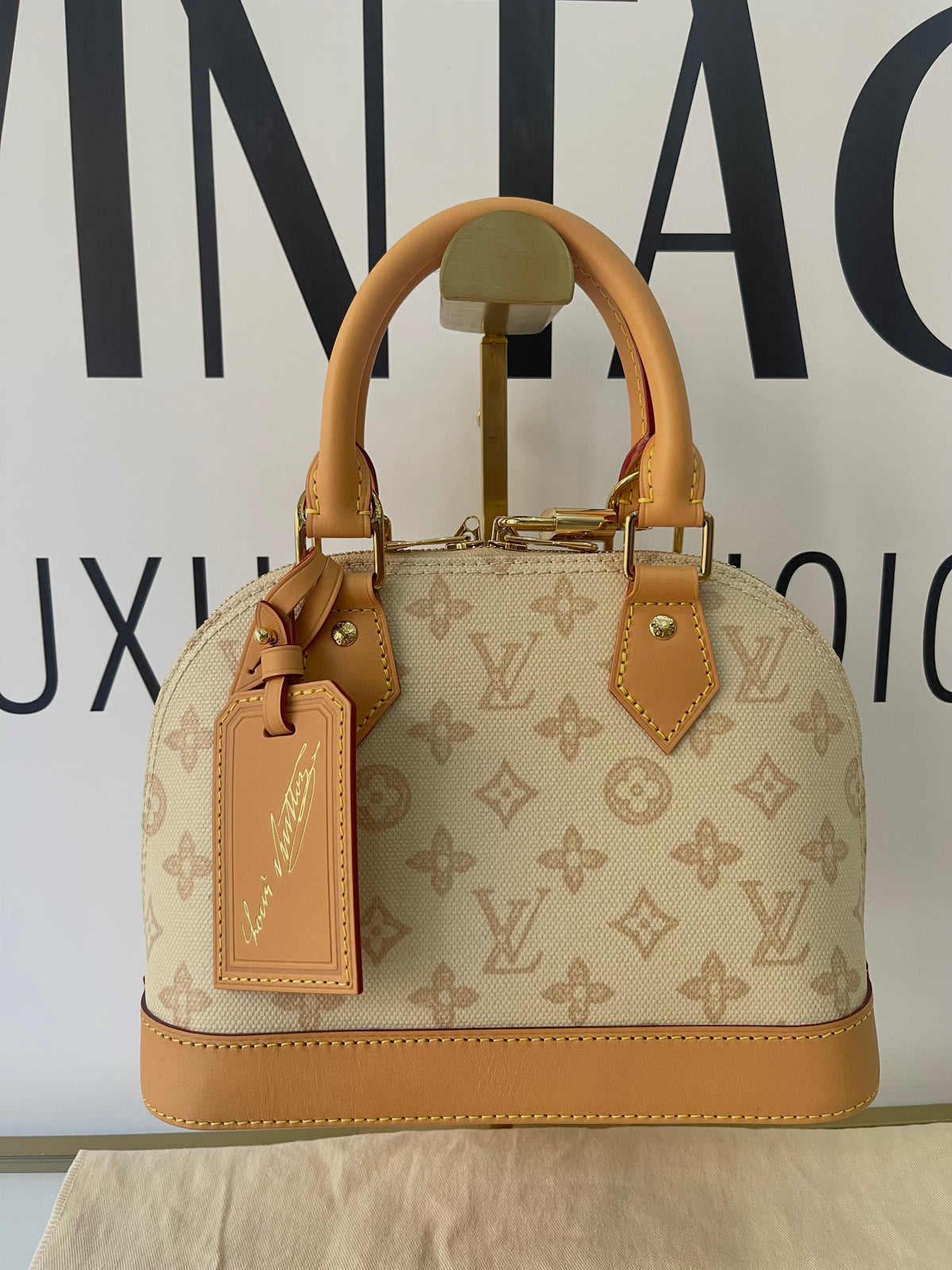 Borsa Alma BB Monogram Origine Lin Limited Edition Louis Vuitton