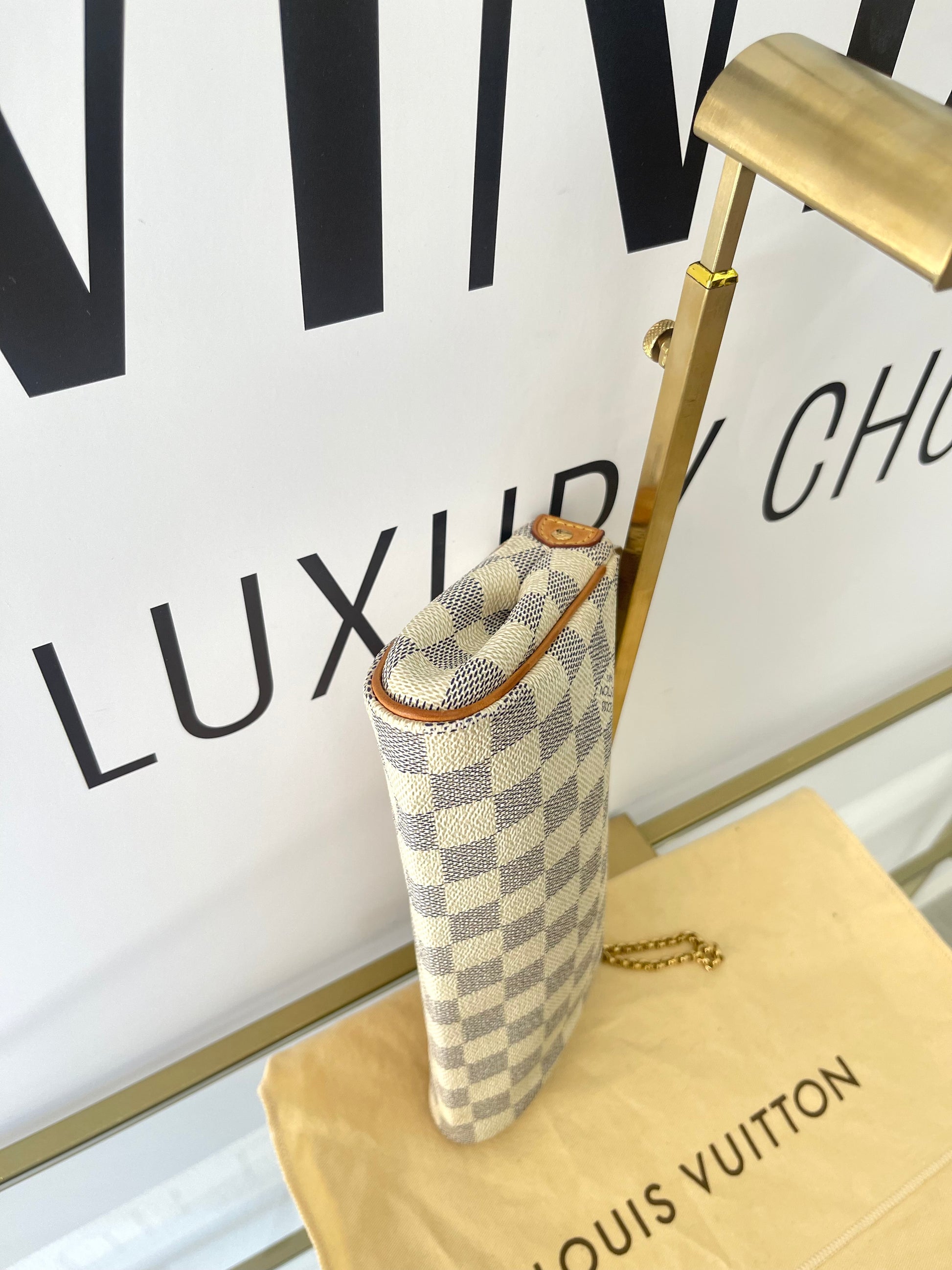 Pochette Eva Damier Azur Louis Vuitton