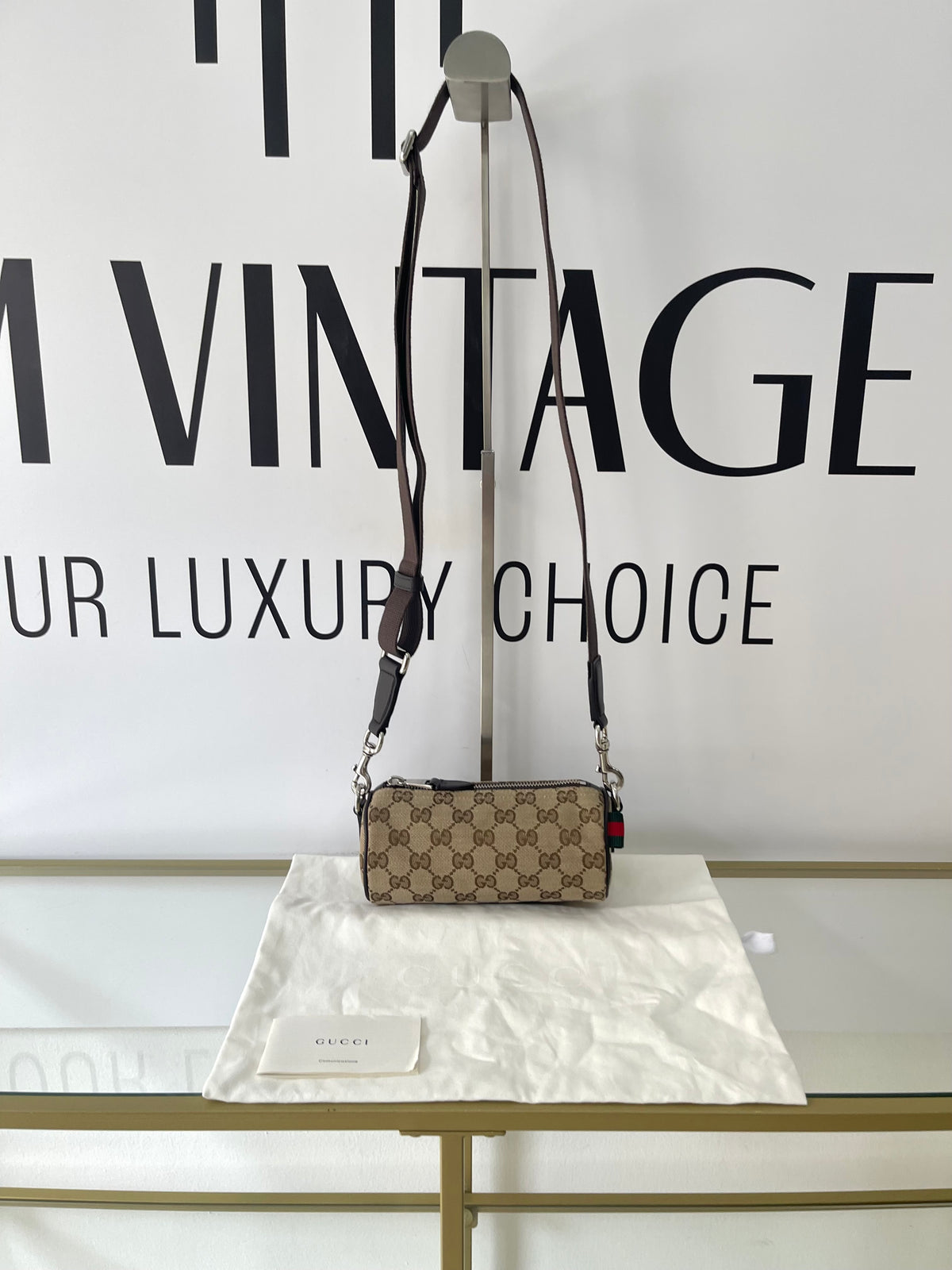 Borsa tracolla Cilindrica Mini GG Gucci