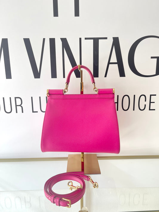 Borsa Sicily fucsia Dolce & Gabbana