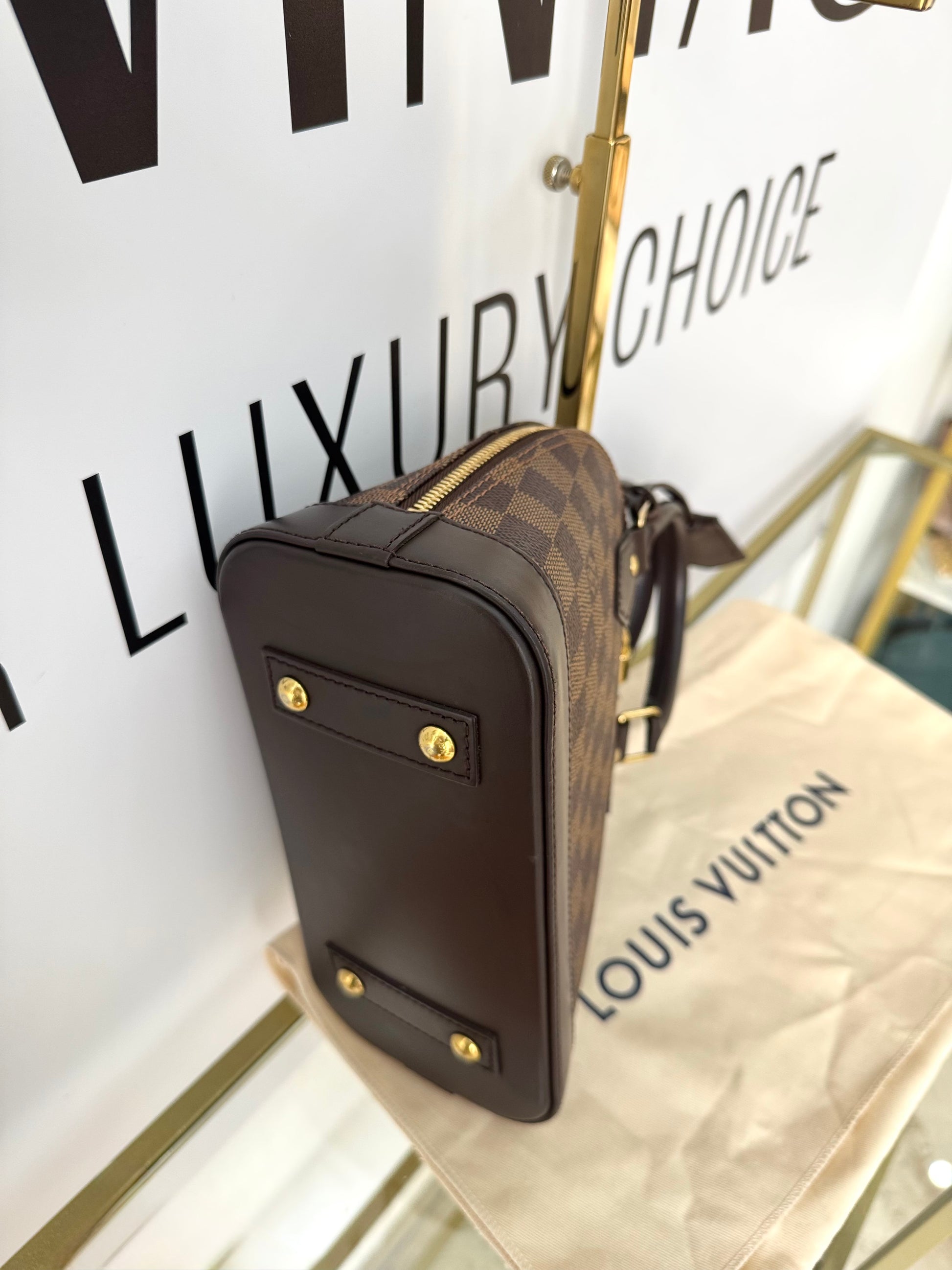 Borsa Alma BB Damier Ébène Louis Vuitton