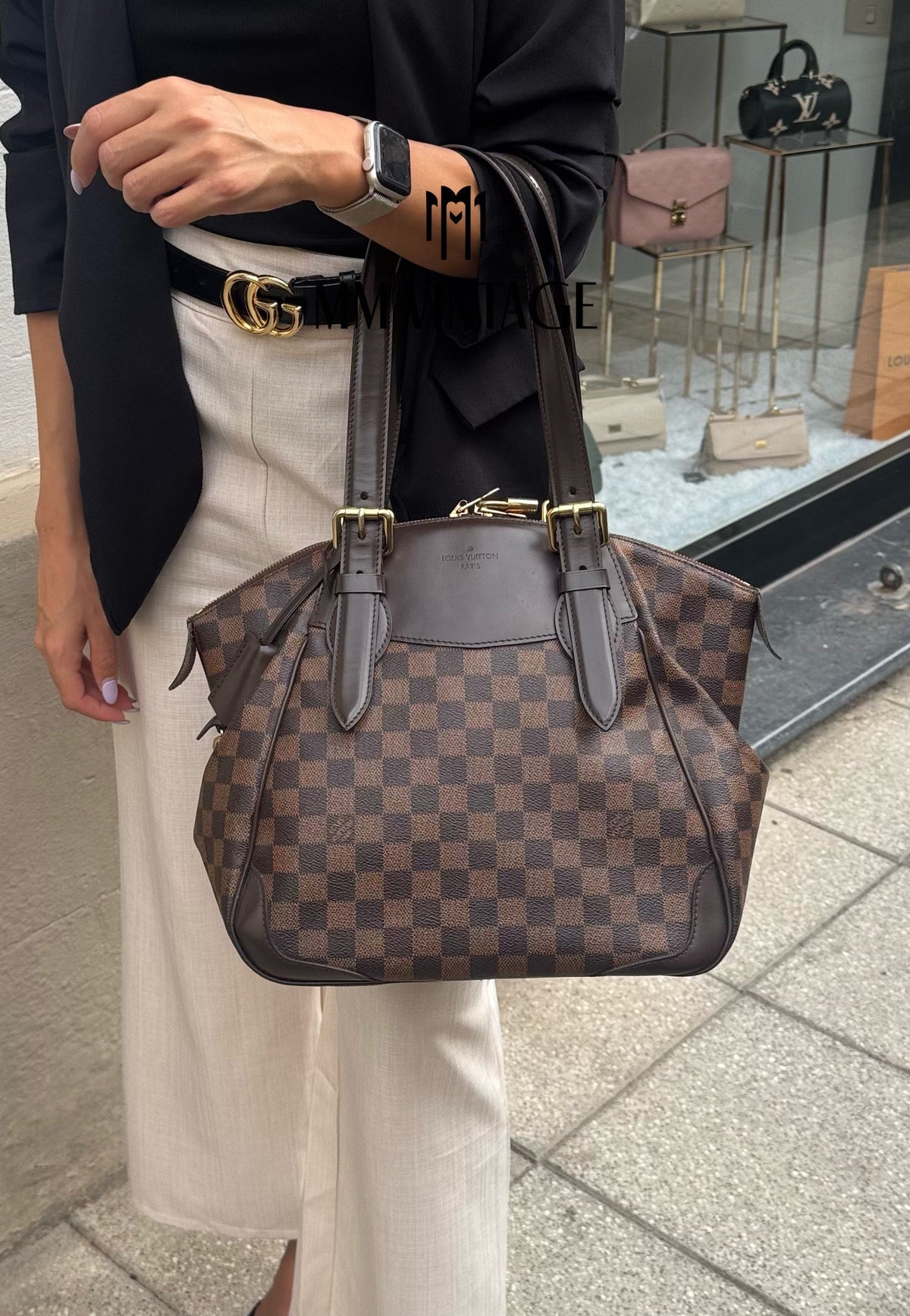 Borsa Verona GM Damier Ebène Louis Vuitton