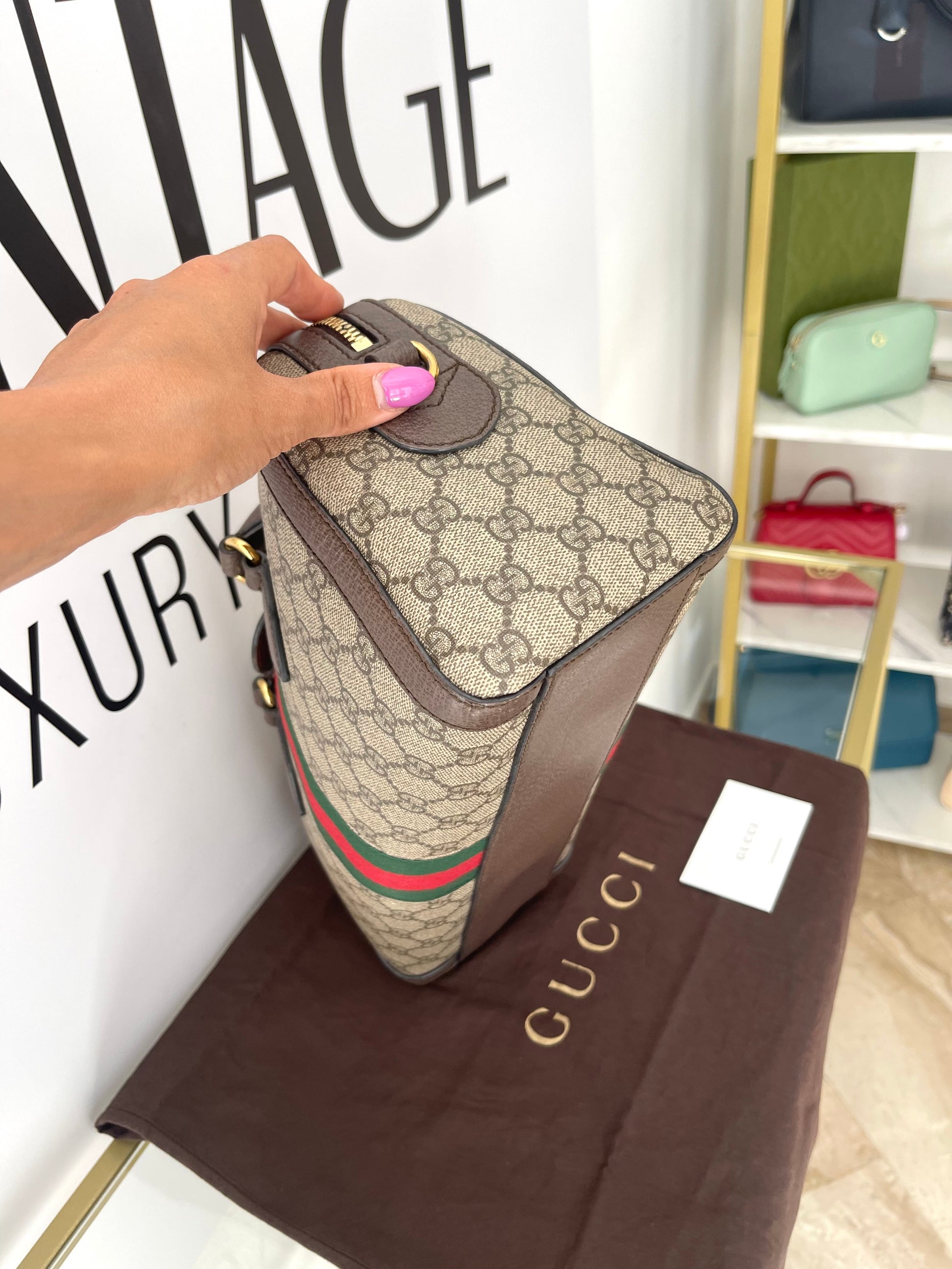 Borsa Bauletto Ophidia GG Supreme Gucci