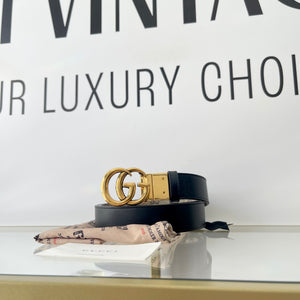 Cintura reversibile GG Marmont Supreme 3 cm Gucci