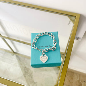 Bracciale a maglie cuore M Tiffany