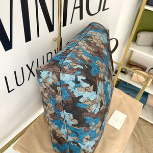 Borsa Shopping Camouflage GG Supreme Gucci