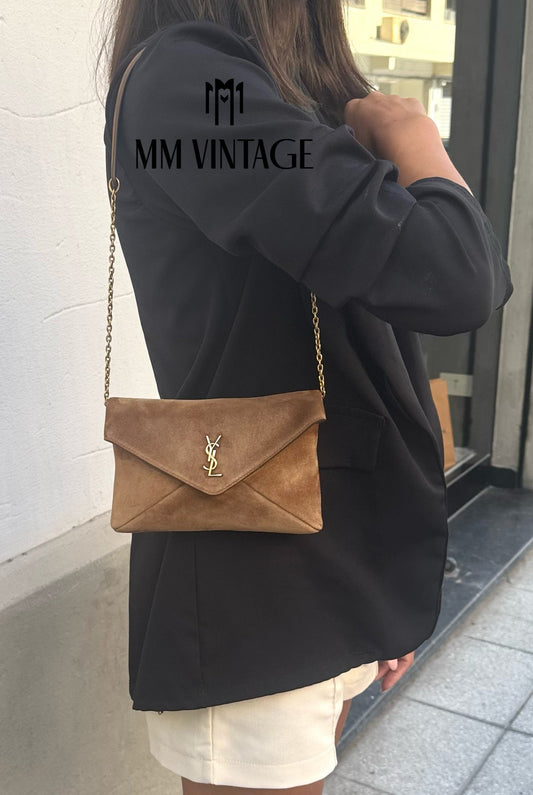 Pochette Cassandre in Suede Saint Laurent