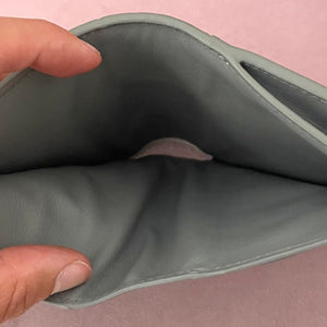 Portafoglio Cassette compatto argento Bottega Veneta