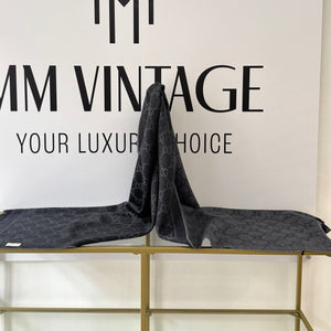 Sciarpa GG jacquard grigio antracite Gucci