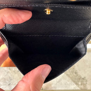 Portafoglio in Saffiano nero Prada