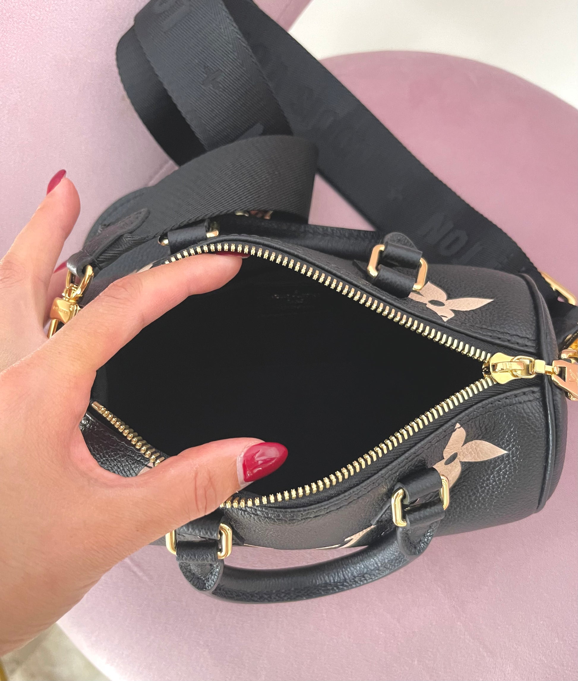 Borsa Papillon BB Monogram Empreinte Bicolor Louis Vuitton