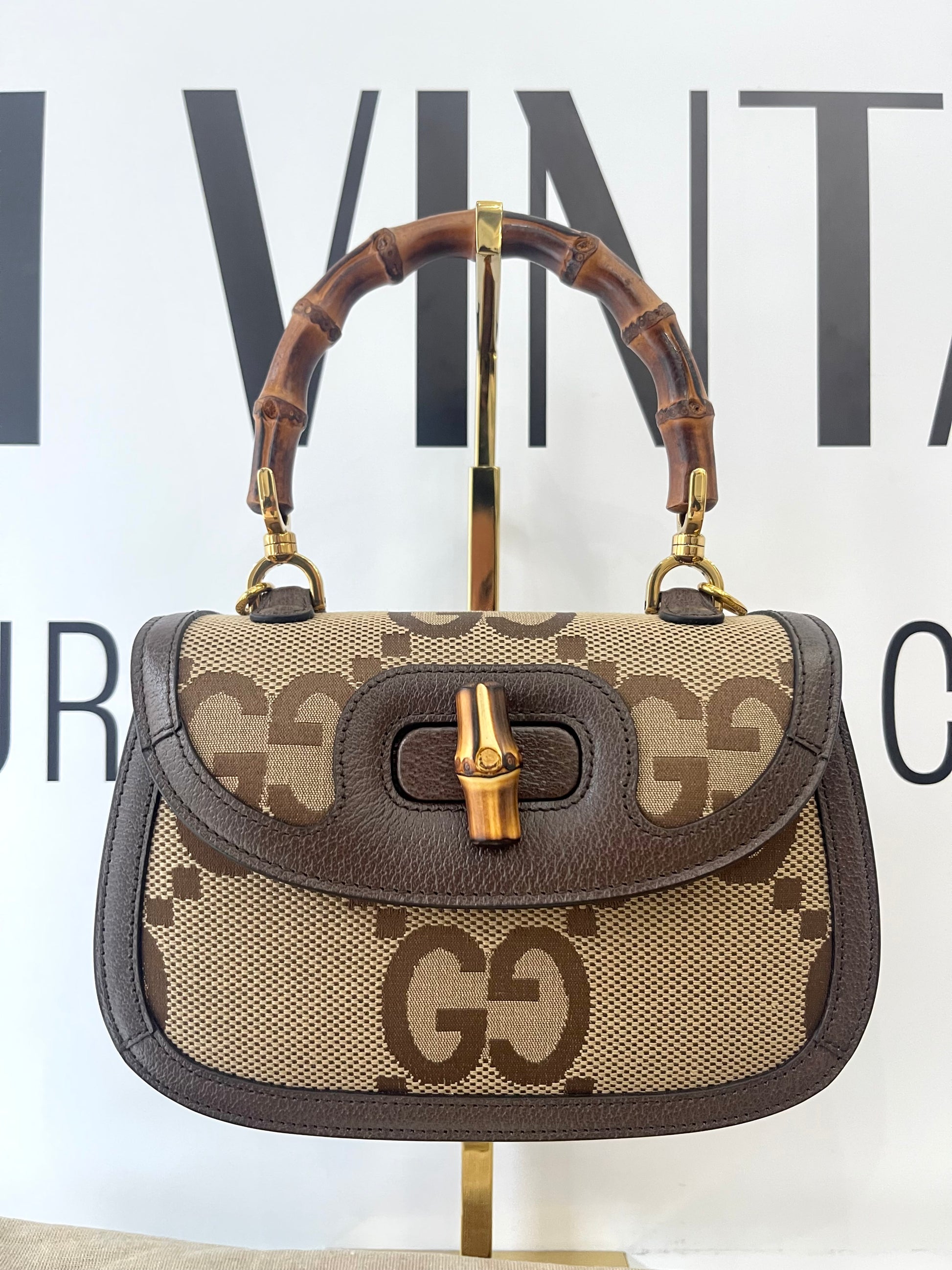 Borsa Bamboo 1947 Jumbo GG Gucci