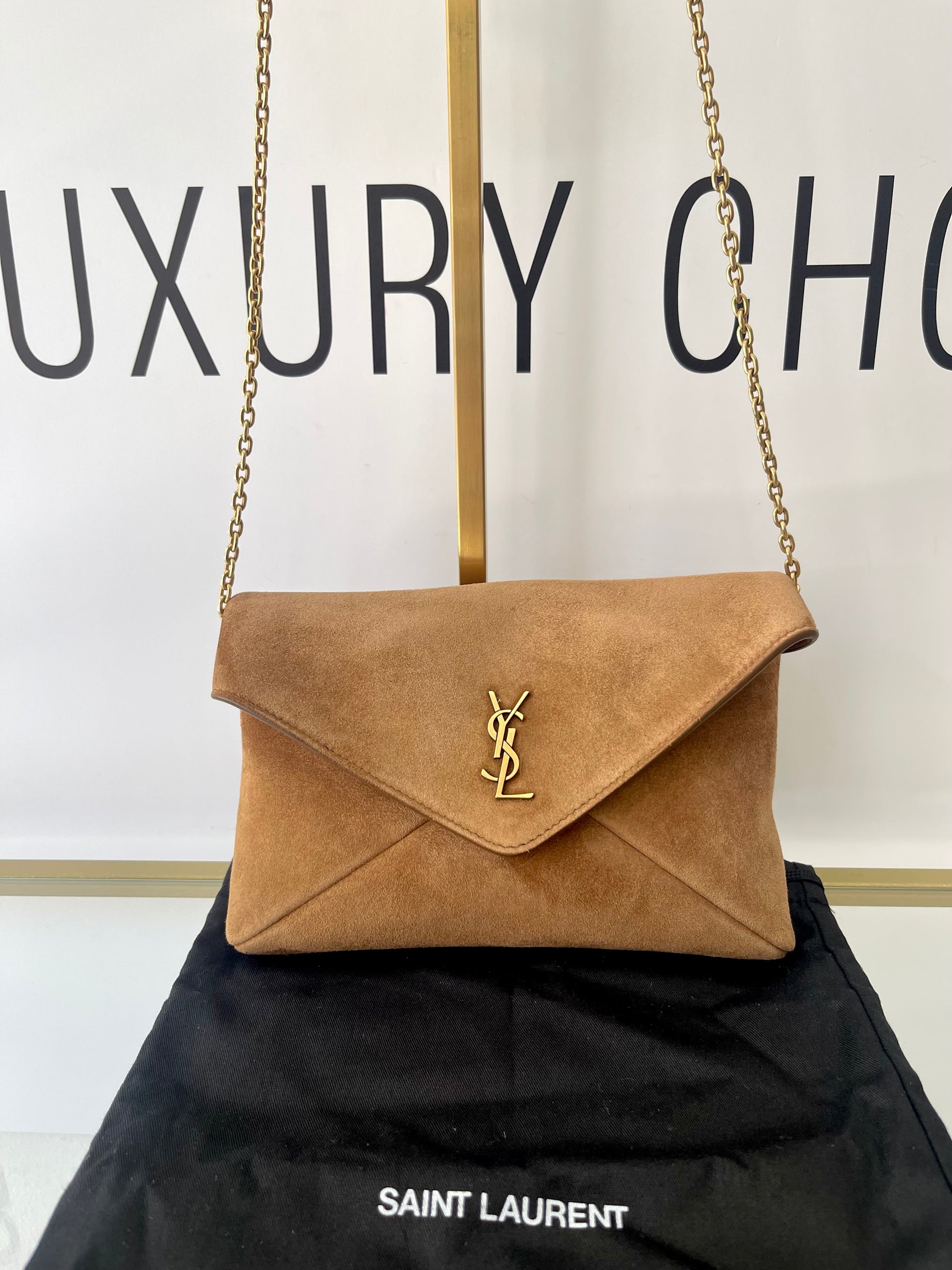 Pochette Cassandre in Suede Saint Laurent