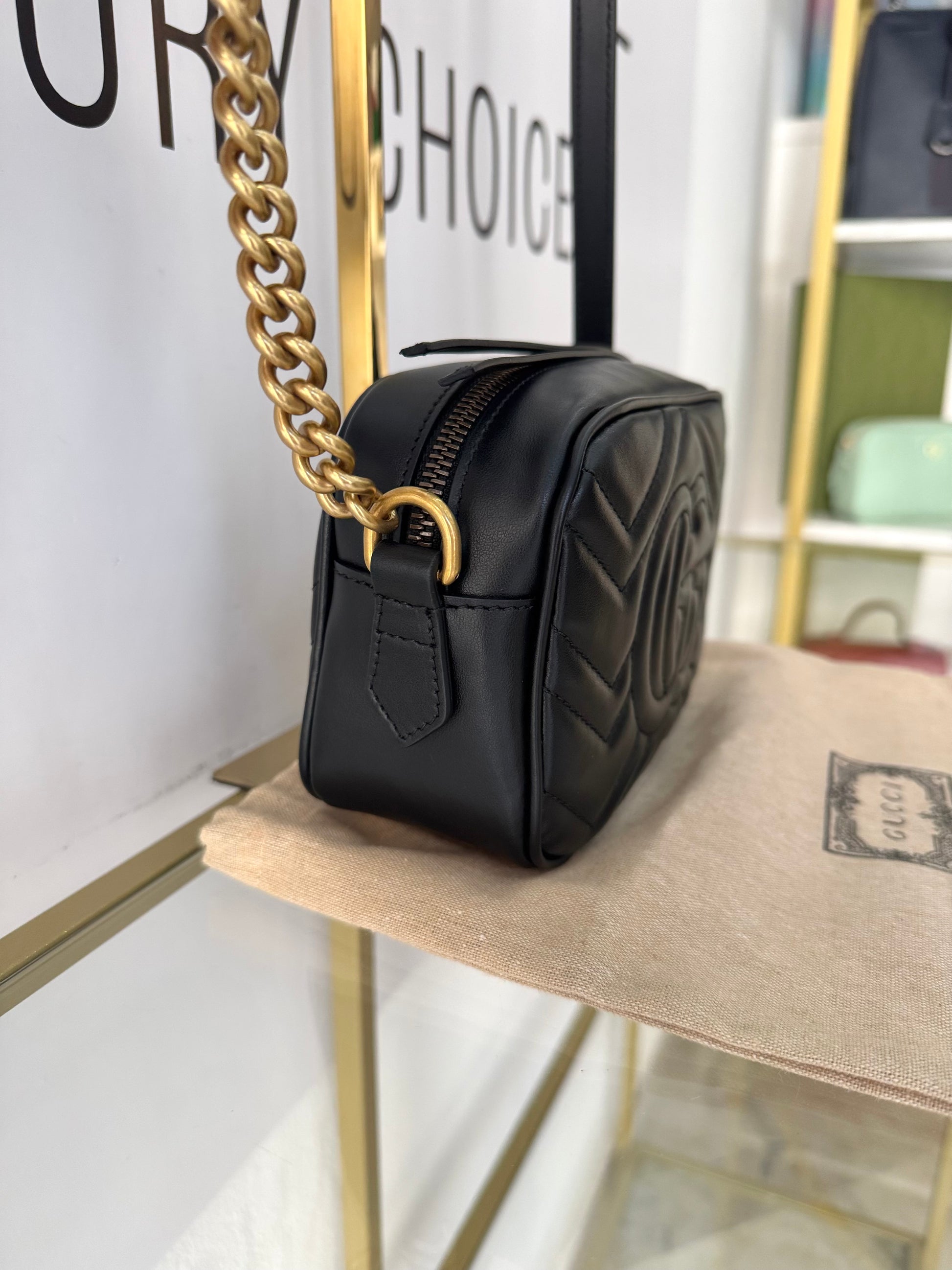 Borsa Mini Camera Bag GG Marmont Gucci