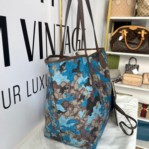 Borsa Shopping Camouflage GG Supreme Gucci