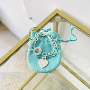Bracciale a maglie cuore M Toggle Tiffany